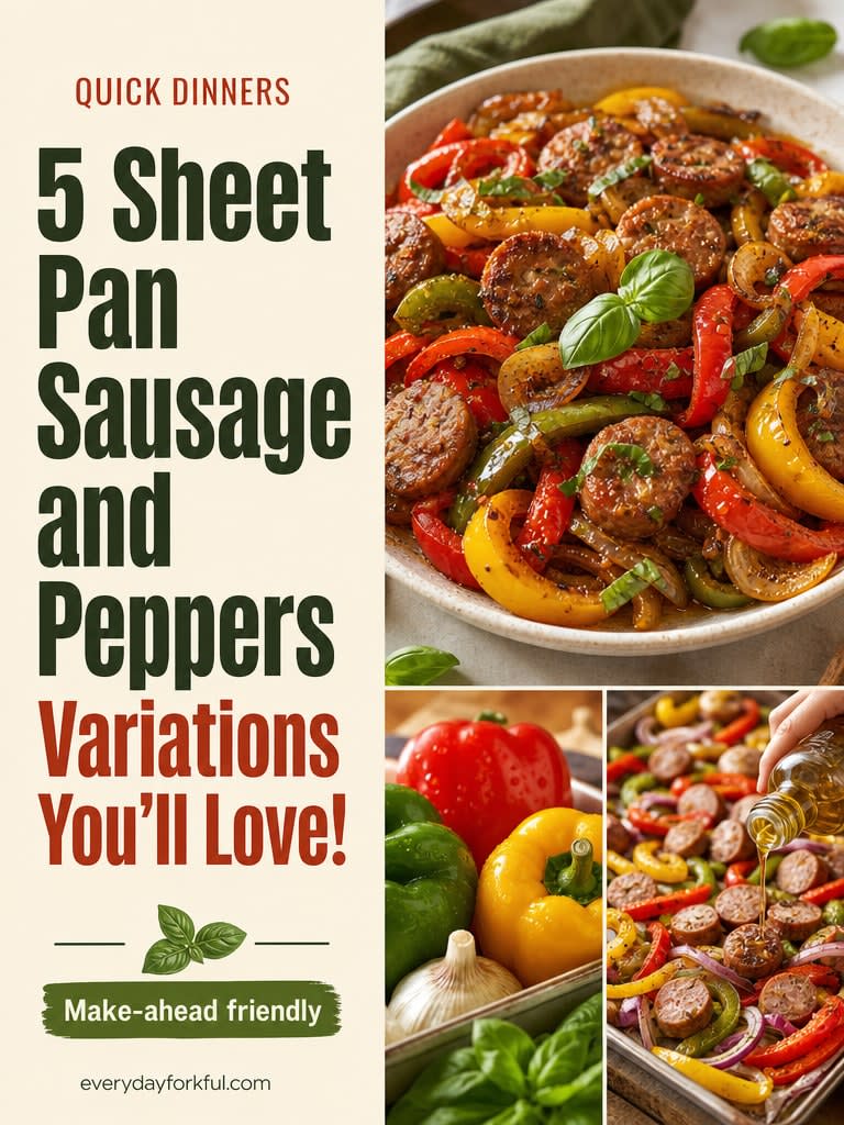 Sheet Pan Sausage and Peppers
