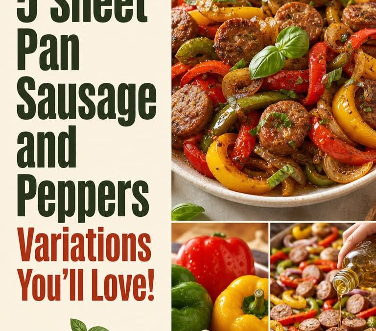 Sheet Pan Sausage and Peppers