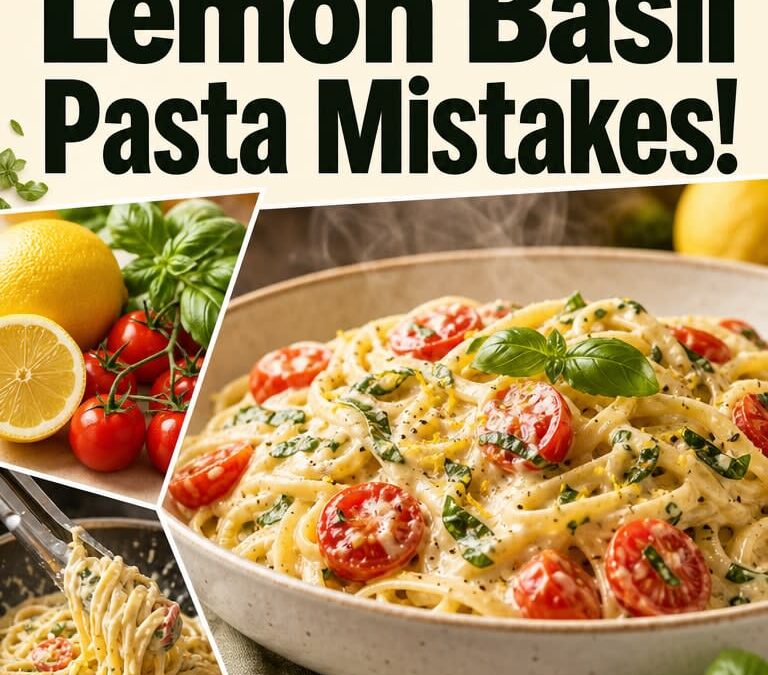 Creamy Lemon Basil Pasta with Fresh Cherry Tomatoes