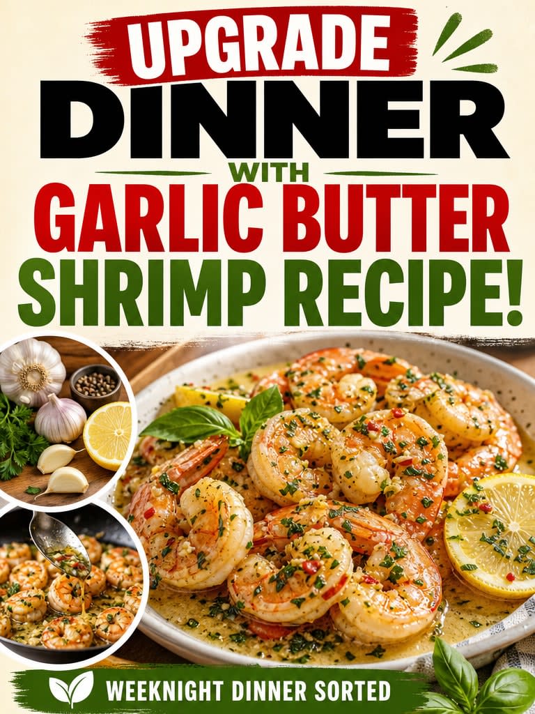 Savory Garlic Butter Shrimp with Lemon and Herbs